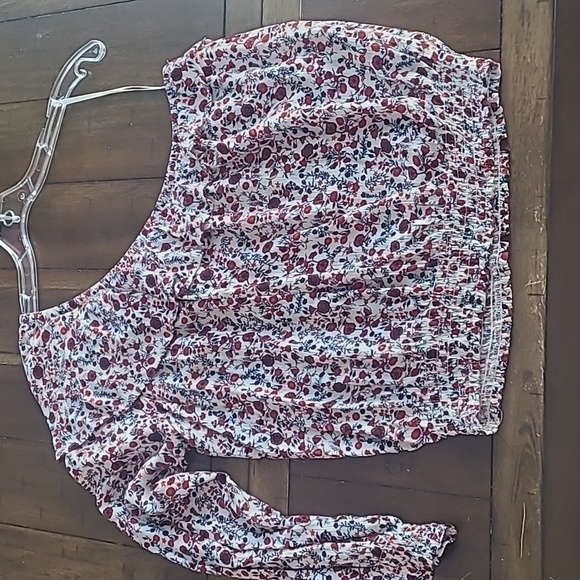 Jack by BB Dakota one shoulder floral top Large - Picture 5 of 5